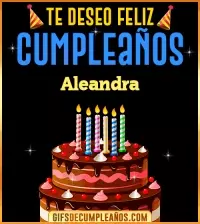 Te deseo Feliz Cumpleaños Aleandra